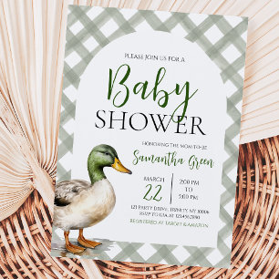 Mallard Duck Baby Shower Invitation