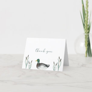 Mallard Duck Baby Shower Thank You Card