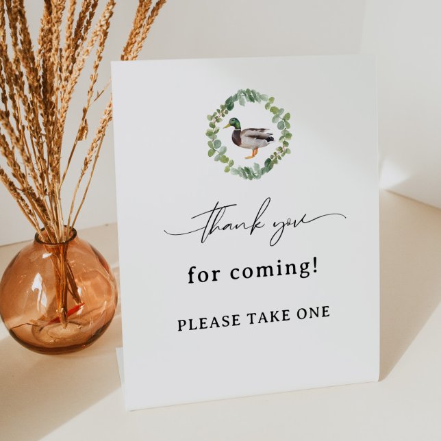 Mallard Duck Baby Shower Thank You Favour Sign (Creator Uploaded)