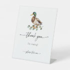 Mallard Duck Baby Shower Thank You Favour Sign