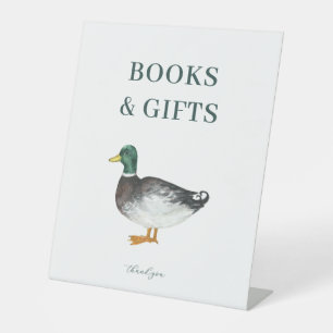 Mallard Duck Books and Gifts Baby Shower Sign