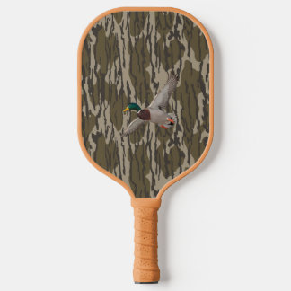 Mallard Duck Bottom lands Camo Hunting Season Pickleball Paddle