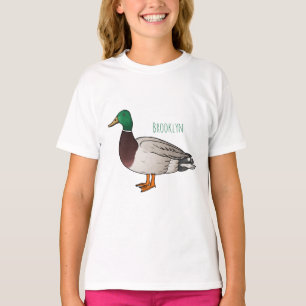 Mallard duck cartoon illustration T-Shirt