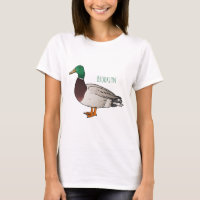 Mallard duck cartoon illustration 