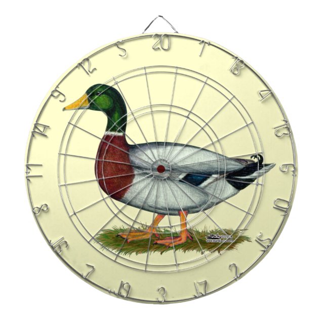 Mallard Duck Drake Dartboard (Front)