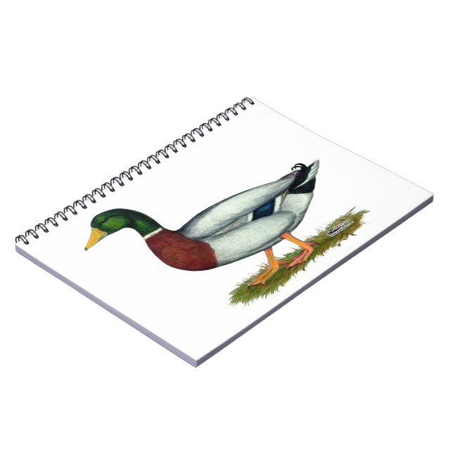 Mallard Duck Drake Notebook (Left Side)