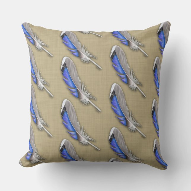 Mallard Duck Feathers Cushion (Front)