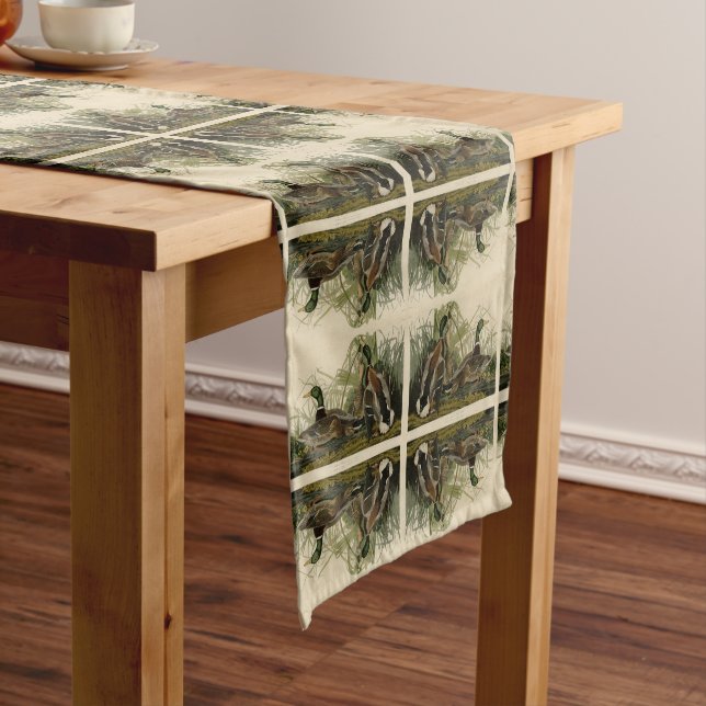 Mallard Duck from Audubon's Birds of America Medium Table Runner (In Situ)