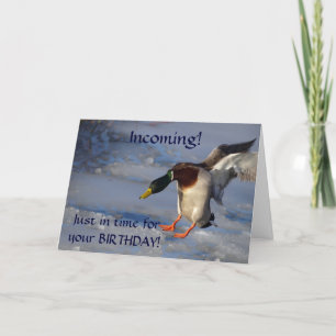 Mallard Duck Greeting Birthday Card