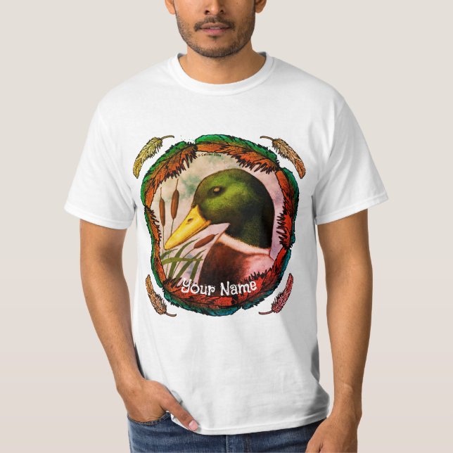 Mallard Duck Head  T-Shirt (Front)