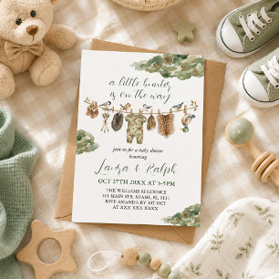 Mallard Duck Hunting Boy Baby Shower Invitation