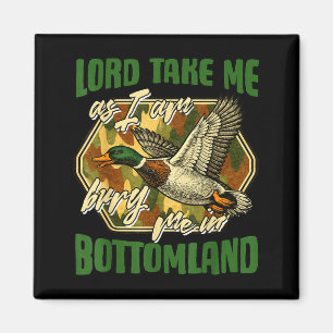 Mallard Duck Hunting Hunter Camo Bury in A Magnet