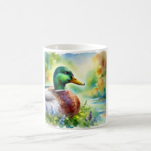 Mallard Duck in Light and Color 040924AREF118 - Wa Coffee Mug