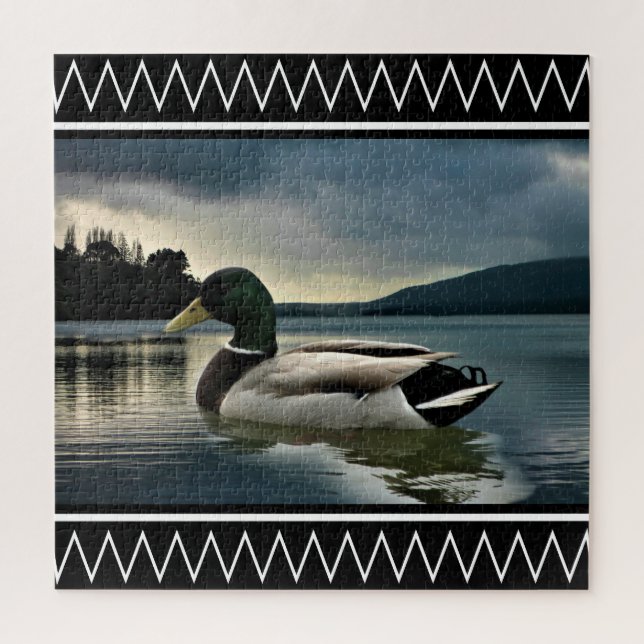 Mallard Duck Lake Jigsaw Puzzle (Vertical)