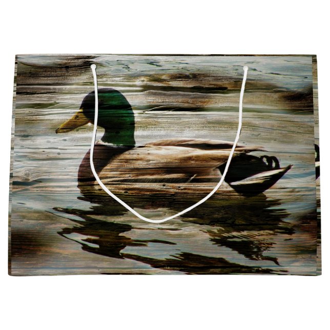 Mallard Duck Large Gift Bag (Front)