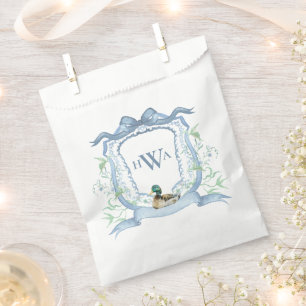 Mallard Duck Monogram  Favour Bags