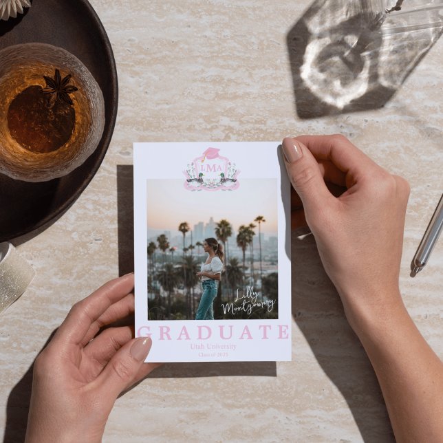 Mallard Duck Monogram Graduation Photo Poster (Creator Uploaded)