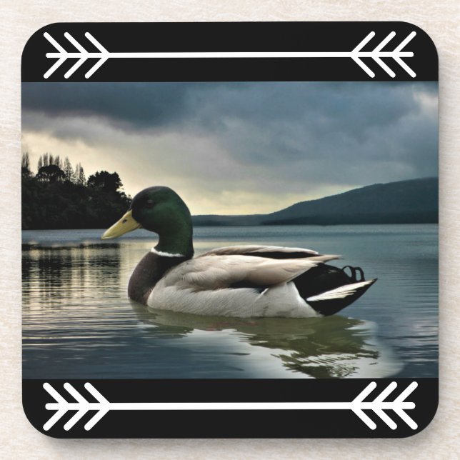 Mallard Duck On Lake Coaster (Front)