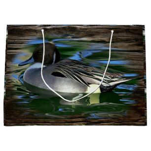 Mallard Duck On Lake Large Gift Bag