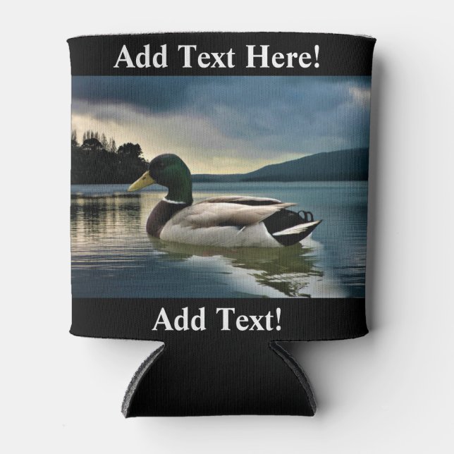Mallard Duck On The Lake Can Cooler (Front)