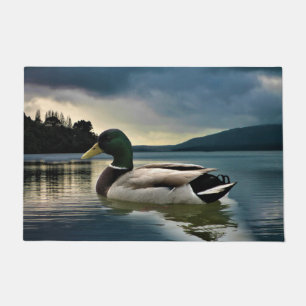 Mallard Duck On The Lake Doormat