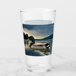 Mallard Duck On The Lake Glass