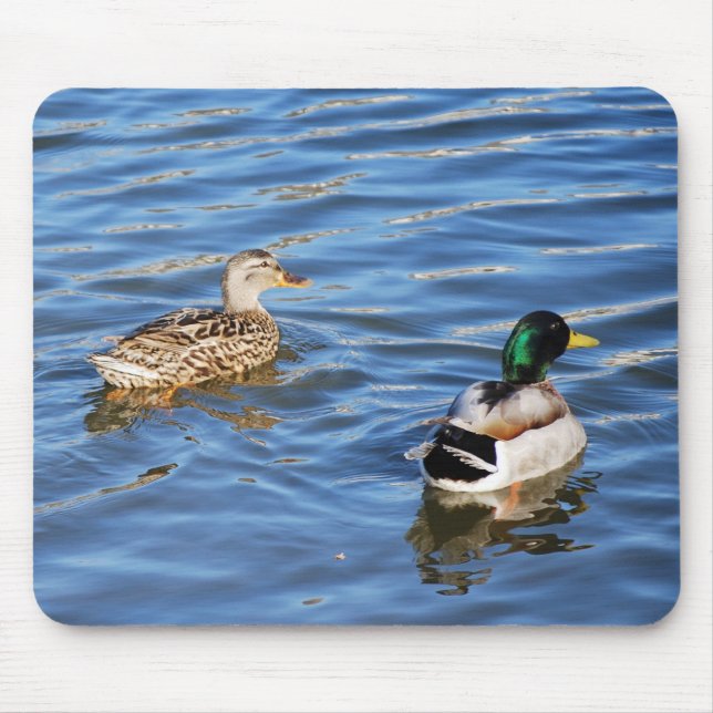 Mallard Duck Pairs Symbolise Love and Commitment Mouse Pad (Front)