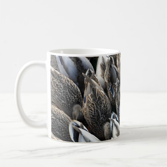 Mallard duck tails coffee mug (Left)