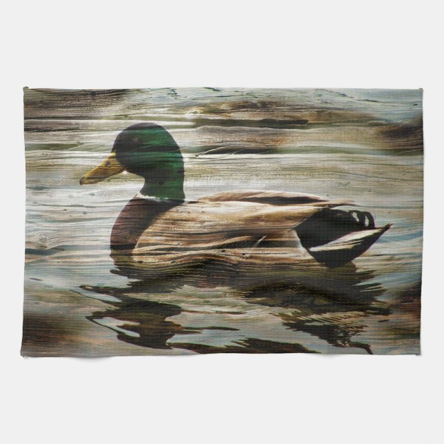 Mallard Duck Tea Towel (Horizontal)
