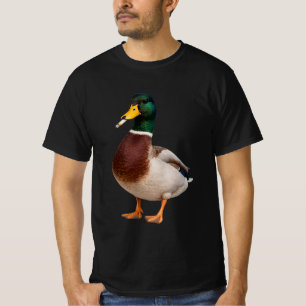 mallard duck  Vintage Smoking Meme ,Cigarette ,Stu T-Shirt
