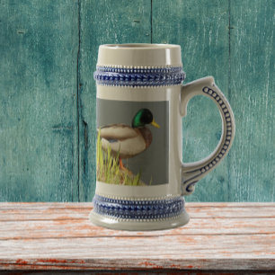 Mallard Duck Wildlife Photo Beer Stein