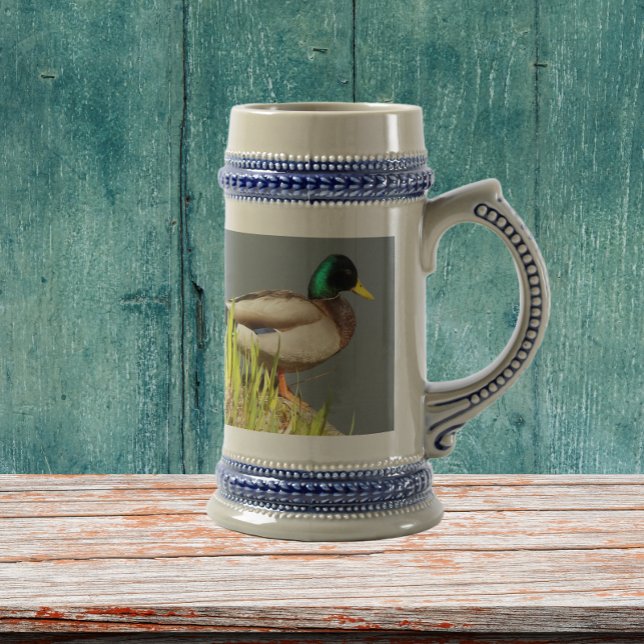 Mallard Duck Wildlife Photo Beer Stein (In Situ)