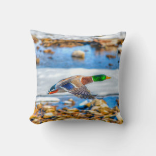 Mallard Duck Wildlife Photo for Bird-lovers Cushion