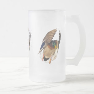 Mallard Duck Wildlife Photo for Bird-lovers Frosted Glass Beer Mug