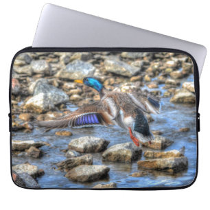 Mallard Duck Wildlife Photo for Bird-lovers Laptop Sleeve