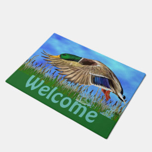 Mallard Duck Wildlife Rustic Doormat