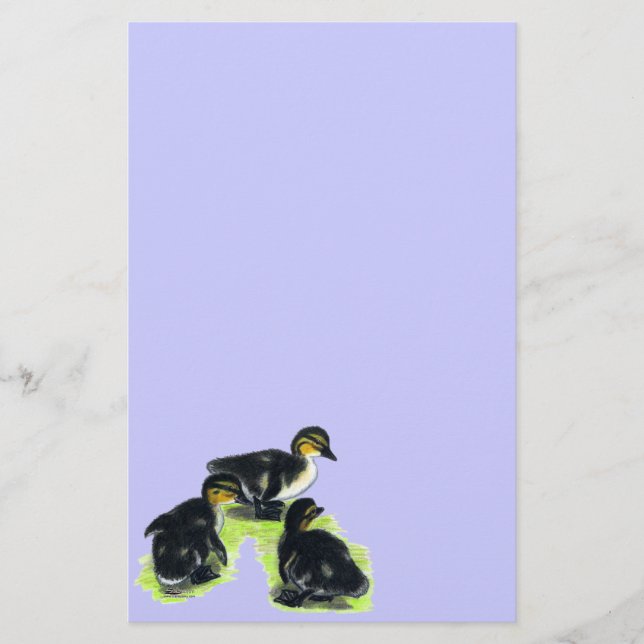 Mallard Ducklings Stationery (Front)