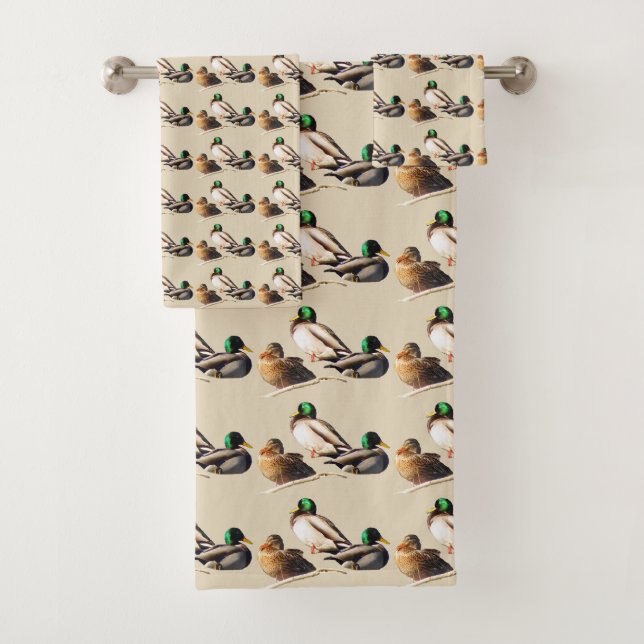 Mallard Ducks Bath Towels (Insitu)