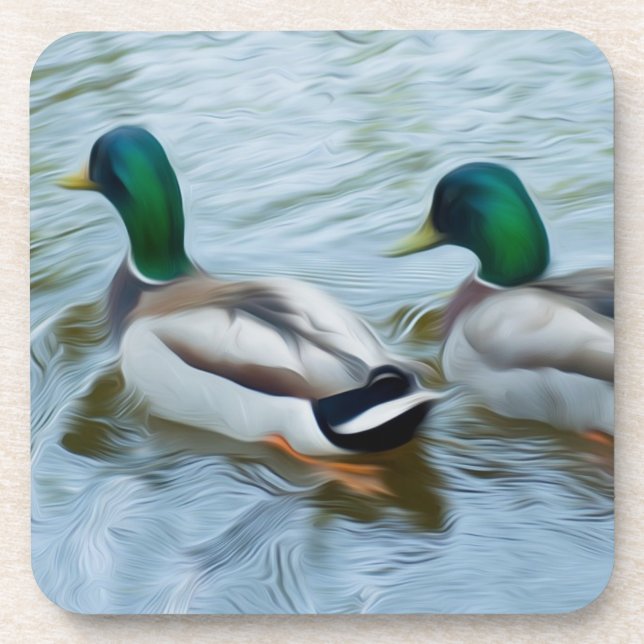 Mallard Ducks Coaster (Front)