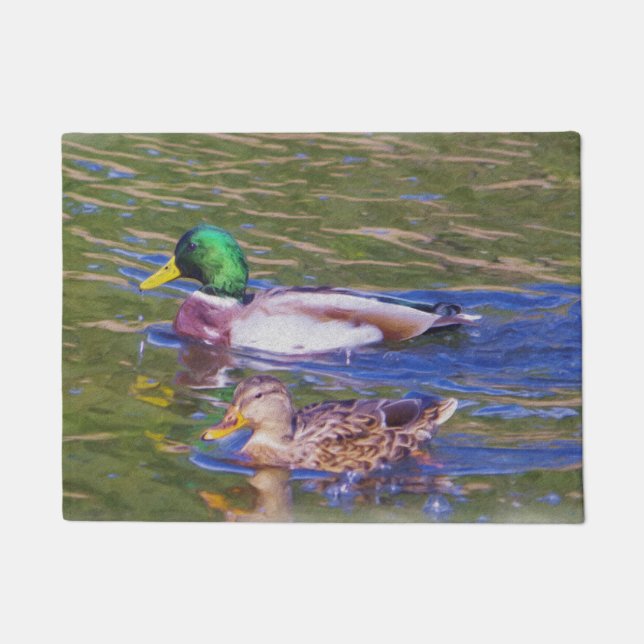 Mallard Ducks Doormat (Front)