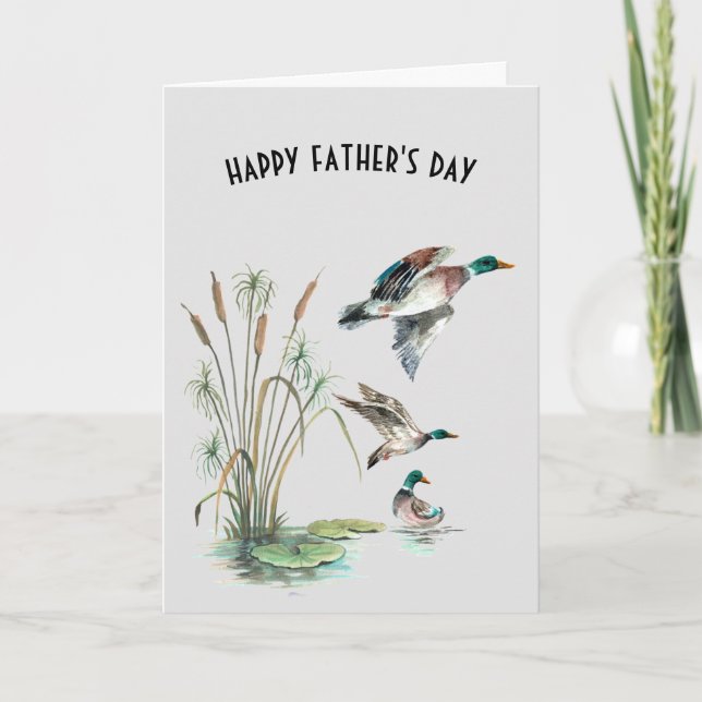 Mallard Ducks for Father's Day Card (Front)