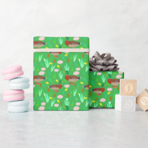 Mallard Ducks in A Swamp Pattern Wrapping Paper