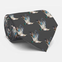 Mallard Ducks On Grey