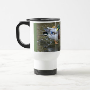 Mallard Ducks Pair Travel Mug