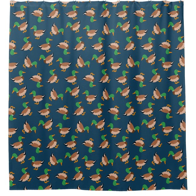 Mallard Ducks Shower Curtain (Front)