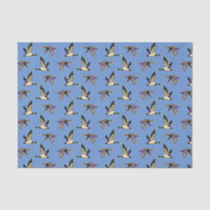 Mallard ducks tissue paper