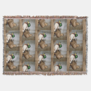 Mallard Ducks Waterfowl Throw Blanket