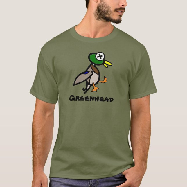 Mallard Greenhead Drake Dead Duck - Hunt T Shirt (Front)