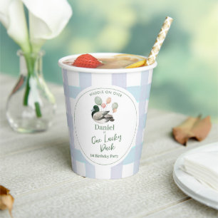 Mallard Lucky Duck 1st Birthday Paper Cups