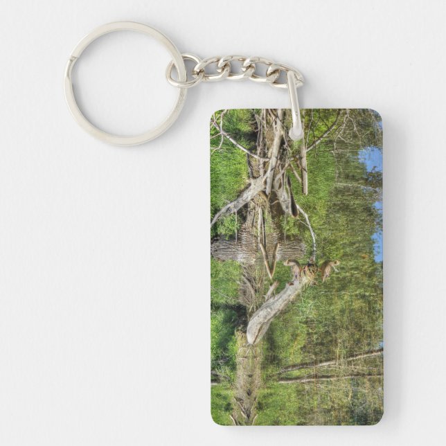 Mallard on Pond Key Ring (Front)